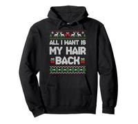 All I Want Is My Hair Back Funny Ugly Christmas Bald Men Sudadera con Capucha