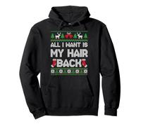 All I Want Is My Hair Back Funny Ugly Christmas Bald Men Sudadera con Capucha