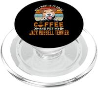 All I Want Is To Drink Coffee Pet My Jack Russell Terrier PopSockets PopGrip para MagSafe