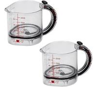 All-in-1 Adjustable Measuring Cup, 4-in-1 Adjustable Measuring Cup,Can Be Raised to Create Four Different Measurements, 4 - In - 1 Measurement Versatility, Easy to Clean (2 pcs)
