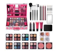 All-In-1 Makeup, Highlighter Blush Brush, affordables Makeup Kit for Women Workers in a Travel Friendly Case, Versatile Makeup Set, Complete Beginner-Friendly Set with Eyeshadow Blush, 16.5x25x8.7cm