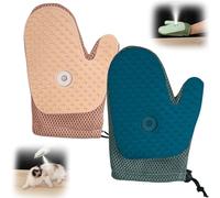 All-in- Grooming Mist Glove for Pets, Meowvo Grooming Mist Glove, Cat Brush Gloves for Dogs & Cats, Deshedding Tools (2pcsAC)