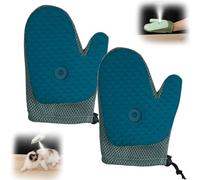 All-in- Grooming Mist Glove for Pets, Meowvo Grooming Mist Glove, Cat Brush Gloves for Dogs & Cats, Deshedding Tools (2pcsC)