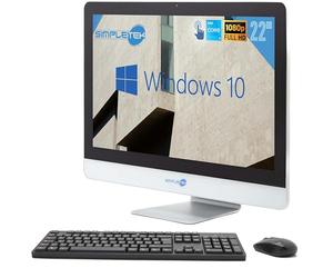 All in One AiO Pantalla táctil | 22" Full HD Core i3 3120M 2,5 GHz Windows 11 Pro | 8GB RAM SSD 240GB | Webcam Pantalla táctil Altavoz Interiores Ratón Teclado Inalámbrico |PC Fijo Ordenador Simpletek