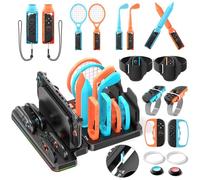 All-in-ONE Kit Deporte Accessories para Switch 2 con Organizador para NS 2 & Cargador Joycon 2, Guarda Juegos para Switch 2, Accesorios Deportivos de Switch 2 para Reunion Familiar