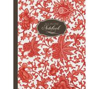 All-In-One Notebook: Mixed Page Notebook with Lined, Blank, Dot Grid & Graph Paper for Journaling, Sketching & Design with a Vintage Pattern Illustration Cover