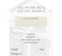 All-In-One Real Estate Monthly Planner: Everything You Need to Track Each Month as a Realtor