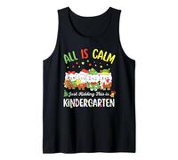 All Is Calm Just Kidding This Is Kindergarten Christmas Camiseta sin Mangas