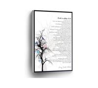 All Is Well Canvas Print Henry Scott Holland Funeral Poem Bereavement Wall Art For Home And Office(Unframed,12x18inch(30x45cm))