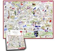 All Jigsaw Puzzles AJP10721 - Mapa cómico de Surrey-Tim Bulmer (1000 Piezas)