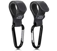 all Kids United Ganchos para cochecito de bebé, bolsa de pañales, bolsa de pañales, mochila para pañales, gancho para cochecito, mochila con gancho de mosquetón y cierre de (juego de 2)