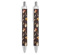 All Kinds of Mushrooms - Bolígrafo retráctil para hombres y mujeres, 0,5 mm, color azul con divertido impreso, 2 unidades como en la imagen 3