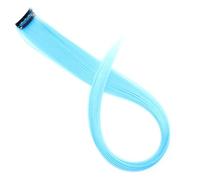 All Long Straight Color Hair Piece Extensions Clip In Highlight Rainbow Streak Pink Synthetic Strands On Clips(Color 9)