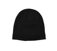 All-match Knitted Cap Plus Velvet Warm Simple Wool Hat Winter Hat Personality Coldproof Ear Protect Baotou Hat for Home Black