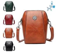 All-match vertical cellphone bag, Retro All-Match Vertical-Cellphone Bag, Women Crossbody Handbags Retro Messenger Bag (Brown)