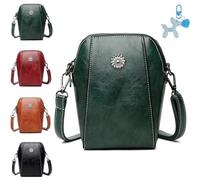 All-match vertical cellphone bag, Retro All-Match Vertical-Cellphone Bag, Women Crossbody Handbags Retro Messenger Bag (Green)