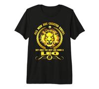 All Men Are Born A Leo Zodiac Funny July August Birthday Camiseta Premium