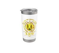 All Men Are Born A Leo Zodiac Funny July August Birthday Vaso térmico de acero inoxidable de doble pared