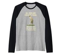 All Men Are Created Equal Only The Best Still Play Golf Camiseta Manga Raglan