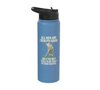 All Men Are Created Equal Only The Best Still Play Golf Stainless Steel Insulated Water Bottle