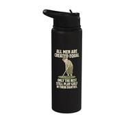 All Men Are Created Equal Only The Best Still Play Golf Stainless Steel Insulated Water Bottle