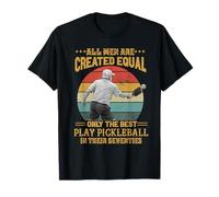 All Men Are Created Equal Pickleball Setenta 70s Grandpa Camiseta
