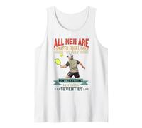 All Men Are Created Equal Pickleball Setenta 70s Grandpa Camiseta sin Mangas