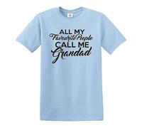 All My Favourite People Call | Divertida | Novedad | Broma | Camiseta para hombre, Camiseta azul cielo con estampado negro, L