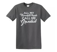 All My Favourite People Call | Divertida | Novedad | Broma | Camiseta para hombre, Camiseta gris con estampado blanco, XL