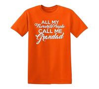 All My Favourite People Call | Divertida | Novedad | Broma | Camiseta para hombre, Camiseta naranja con estampado blanco, S
