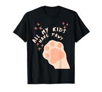 All My Kids Have Paws Funny Pet Dog Cat Lovers! Mamá papá Mascotas Camiseta