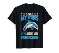 All My Puns Are On Porpoise Marine Animal Wordplay - Camiseta