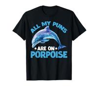 All My Puns Are On Porpoise Marine Animal Wordplay Camiseta