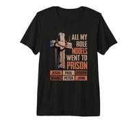 All My Role Models Went Pr Son Jesús Biblia Verso Religioso Camiseta Premium