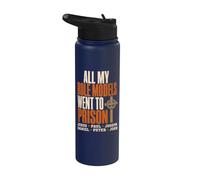 All My Role Models Went to Prison Christians Bible Events Stainless Steel Insulated Water Bottle