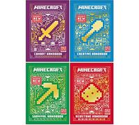 All New Official Minecraft Combat Handbook 4 Books Collection Set By Mojang AB (Combat Handbook, Creative Handbook, Survival Handbook & Redstone Handbook)