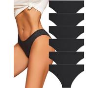 ALL OF ME 6 Pack Bragas Mujeres Algodón Ropa Interior Mujeres Deslizamiento Algodón Mujeres Deslizamiento Suave Hipster Bragas Sexy Bragas Mujeres Ropa Interior Suave Bragas Multipack S-XL,XXL