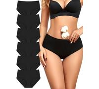 ALL OF ME Pack de 6 Bragas Mujer Algodón Talle Alto Ropa Interior Mujer Bragas de Mujer Transpirables Donde Esta mi Pedido M