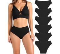 ALL OF ME - Pack de 6 Braguitas de algodón para Mujer Braguitas Tipo Bikini de Talle bajo de algodón Suave Pack múltiple, Tallas S-XL