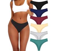 ALL OF ME Pack de 6 Tangas de algodón para Mujer, Ropa Interior Sexy, lencería para Mujer, Bragas de algodón, Ropa Interior, Tangas, Paquete múltiple,XL