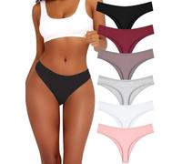 ALL OF ME Pack de 6 Tangas de algodón para Mujer, Ropa Interior Sexy, lencería para Mujer, Bragas de algodón, Ropa Interior, Tangas, Paquete múltiple,XL