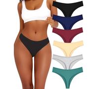 ALL OF ME Pack de 6 Tangas de algodón para Mujer, Ropa Interior Sexy, lencería para Mujer, Bragas de algodón, Ropa Interior, Tangas, Paquete múltiple,L