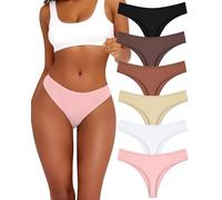 ALL OF ME Pack de 6 Tangas de algodón para Mujer, Ropa Interior Sexy, lencería para Mujer, Bragas de algodón, Ropa Interior, Tangas, Paquete múltiple,XL
