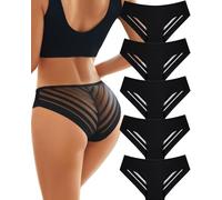 ALL OF SHE Pack de 5 Bragas Sin Costuras Mujer Bragas Sexys con Encaje Hipster Ropa Interior Panties Ultimos Pedidos Realizados por Mi L