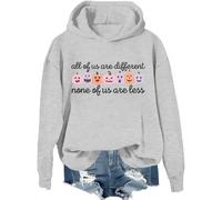 All Of Us Are Different None Of Us Are Less Neurodivergent Sudadera y camisa, camisas estampadas divertidas para mujeres y hombres, Gris-1, M