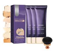 All over Complexion Perfector, 2025 New Body Coverage Perfector, Cream Body Brush with Extra Large Makeup Brush - 12h+ Wear That Won’t Budge (3Pcs)