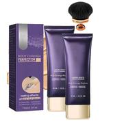 All over Complexion Perfector, 2025 New Body Coverage Perfector - Long-Lasting Sweat, Tattoo Cover up Cream with Extra Large Body Makeup Brush, All Day Wear That Won’t Budge (2Pcs)