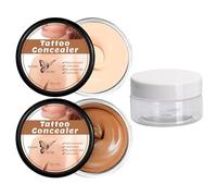 All Over Complexion Perfector - Protector de tatuaje impermeable en dos colores, alta cobertura, corrector de maquillaje, corrector para tatuaje, y marca de nacimiento (2 x 20 g)