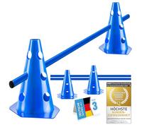 all Pets United® Accesorios de Entrenamiento de Agilidad para Perros y Caballos; Juego de obstáculos con Barra y Conos Estable y Resistente para Entrenamiento de Animales y fútbol (2 Sets)