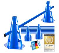 all Pets United® Accesorios de Entrenamiento de Agilidad para Perros y Caballos; Juego de obstáculos con Barra y Conos Estable y Resistente para Entrenamiento de Animales y fútbol (6 Sets)